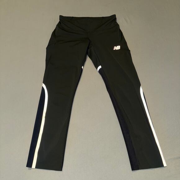 New Balance NB Dry Women's Green & Black Jogger Leggings NWOT No Size Tag - Picture 1 of 6